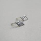 SALE- Hammered Diamond Studs