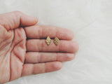SALE- Hammered Diamond Studs