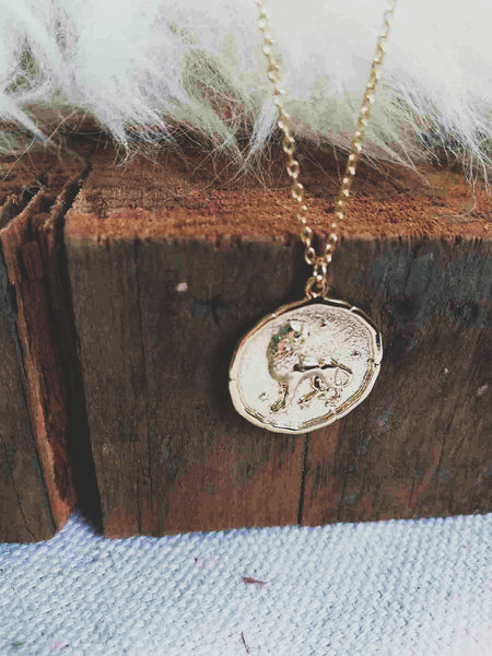 Leo Coin Necklace