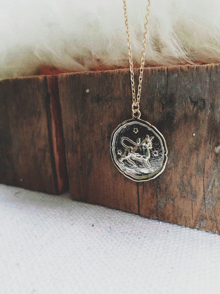 Taurus Coin Necklace
