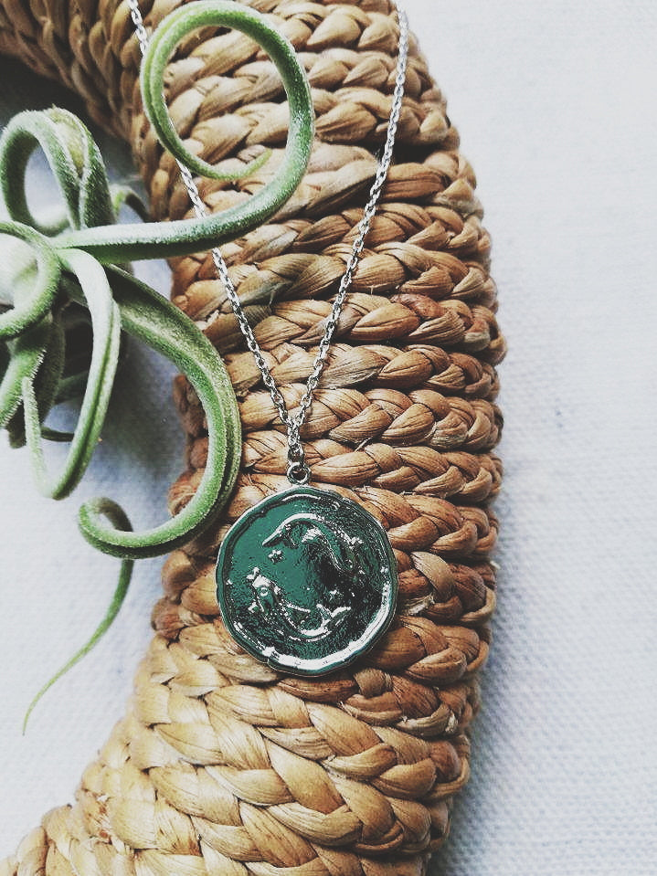 Pisces Coin Necklace