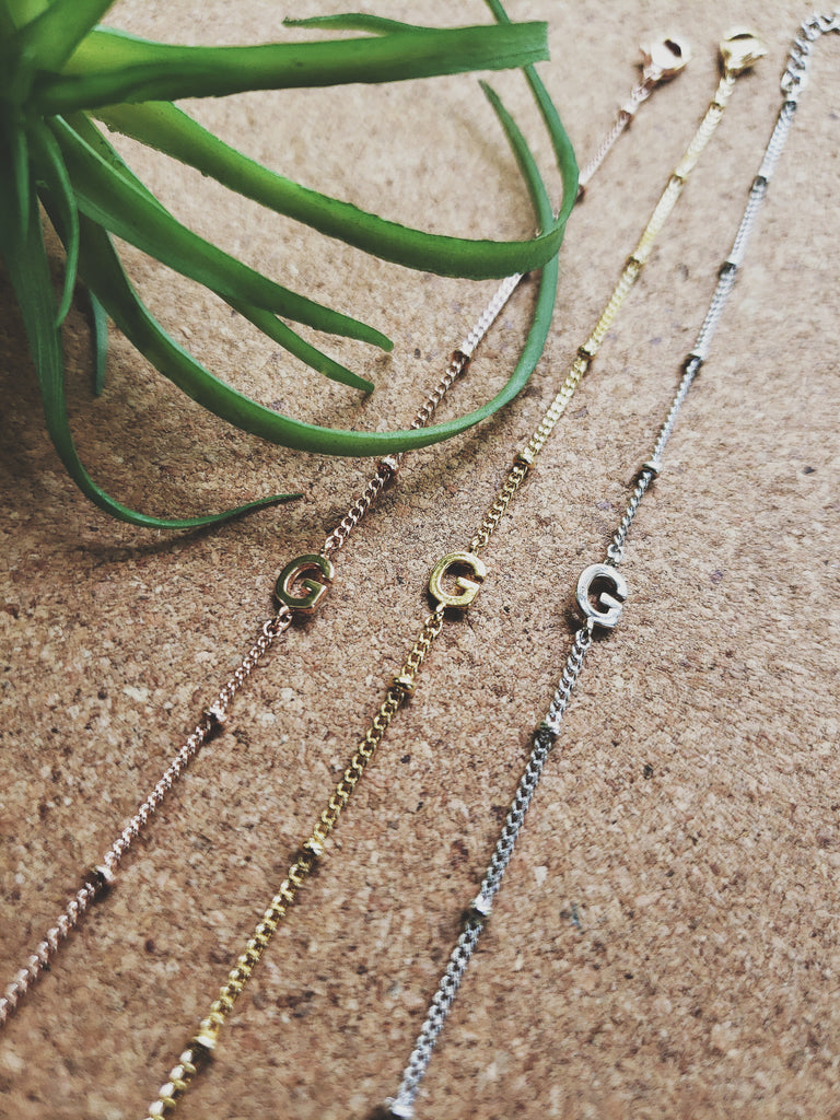 G Initial Bracelet