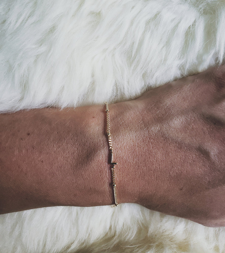 L Initial Bracelet
