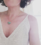 SALE- Reticulated Necklace -Sapphire/Marina
