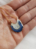 SALE- Reticulated Necklace -Sapphire/Marina