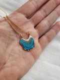 SALE- Reticulated Necklace - Carribbean Blue/Turquoise