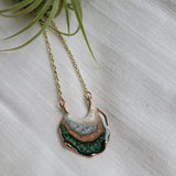 SALE- Reticulated Necklace -Forest/Cinnamon