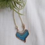 SALE- Reticulated Necklace - Carribbean Blue/Turquoise