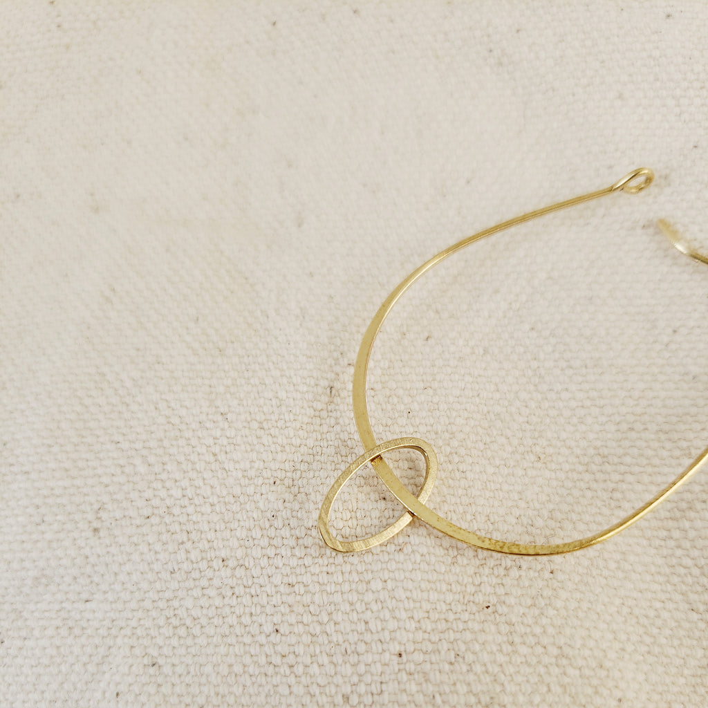 Small Open Oval Charm