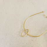 Small Open Oval Charm