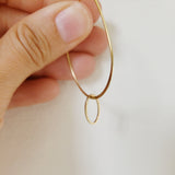 Small Open Oval Charm