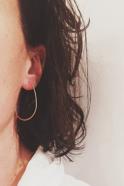 Raw Brass Hoops