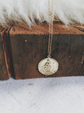 Aquarius Coin Necklace