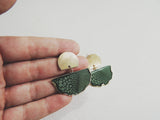SALE-Forest Fan Stud Statement Earring