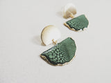 SALE-Forest Fan Stud Statement Earring