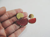 SALE-Victoria Fan Stud Statement Earring