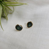 Reticulated Enamel Studs - Forest