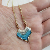 SALE- Reticulated Necklace - Carribbean Blue/Turquoise