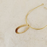 Irregular Open Oval Charm