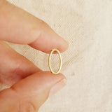 Small Open Oval Charm