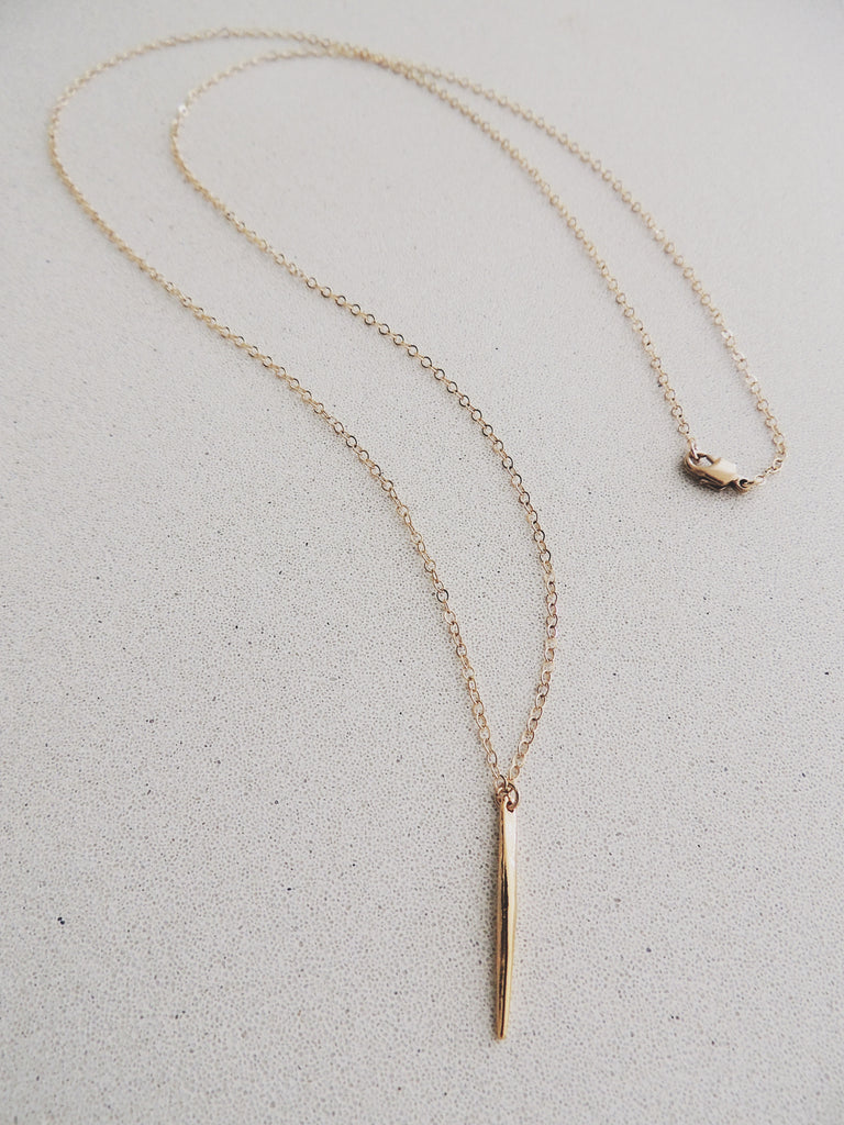 18k Gold Plated Mini Spike Necklace