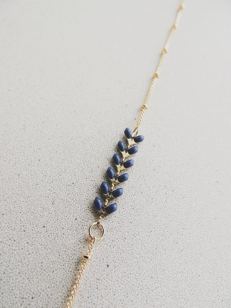 Enamel Fish Bracelet-Sapphire