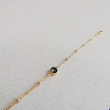 SALE- Enamel Dot Bracelet-Onyx